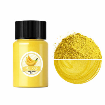 Пігмент перламутровий Міка, колір Yellow, 20 мл