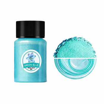 Пігмент перламутровий Міка, колір Green Blue, 20 мл