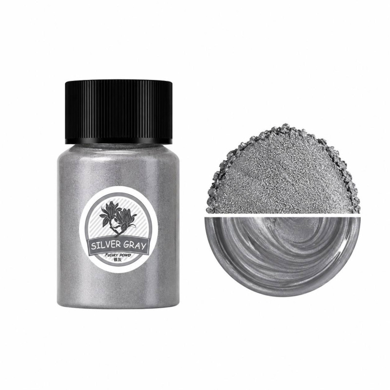 Пігмент перламутровий Міка, колір Silver Gray, 20 мл